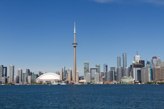 Aerial view of Toronto's skyline