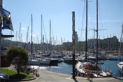 Barcelona fishing port